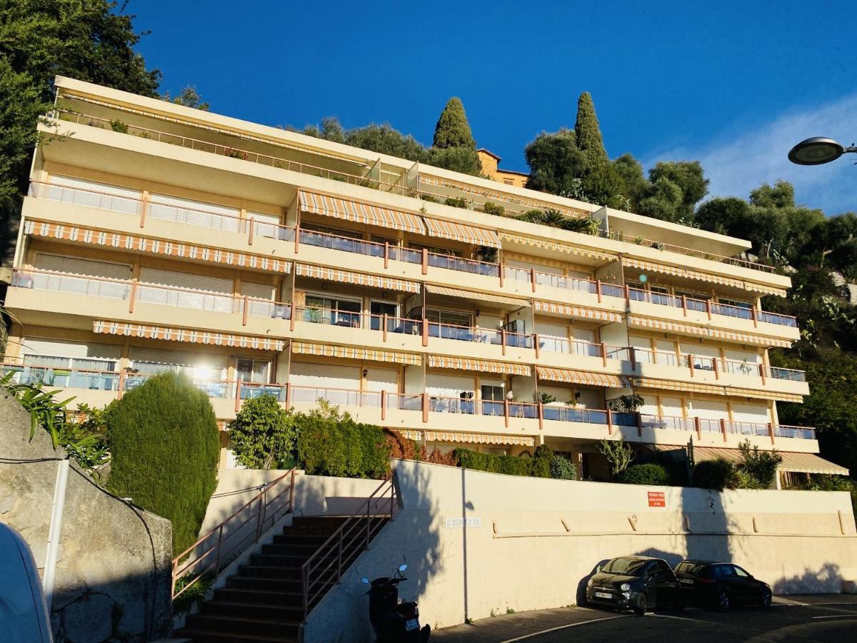 Le Vigia-Vue Mer-Terrasse-Climatisation-Parking Menton Exteriör bild